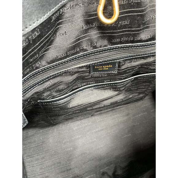 Kate Spade Flower Monogram Manhattan Chenille Large Tote - Picture 5 of 10